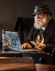 Self Portrait of Matt Wallach working on images